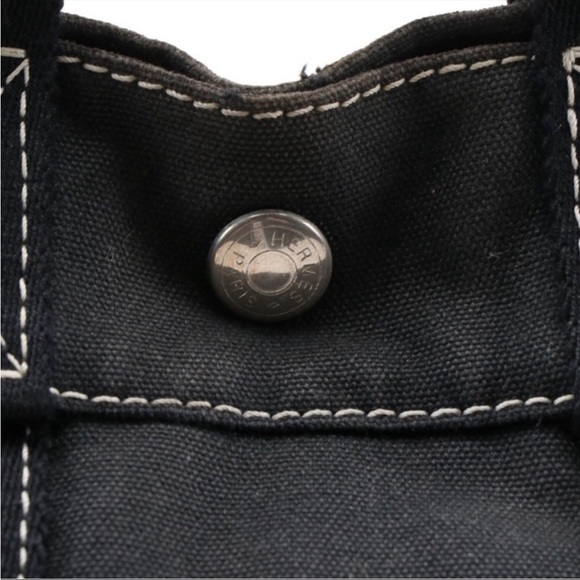 Hermes Authentic Fourre Tout PM Tote in Black Canvas - Picture 3 of 8
